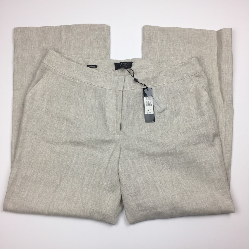 NWT Talbots Petites Heritage Wide Leg 14WPx29